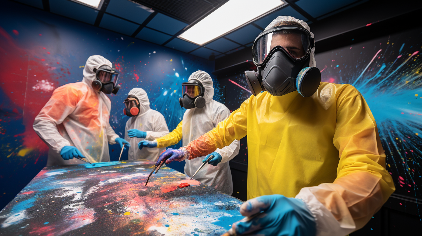 De la paleta al estrés La terapia del color en las 'Paint Splatter